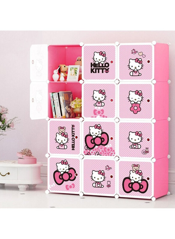 

Generic Hellokitty Baby Storage Wardrobe Cabinets, Pink
