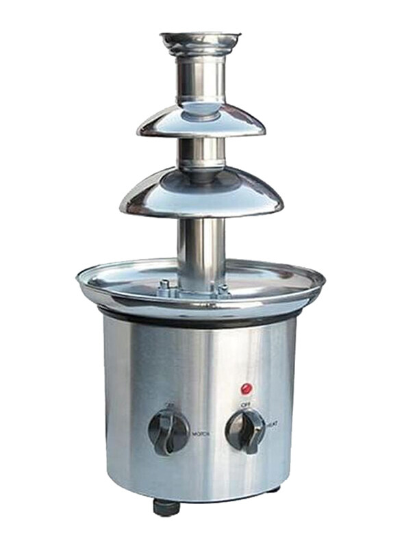 

Generic Stainless Steel Chocolate Fondue Fountain, 170W, 57.28083508.17, Silver