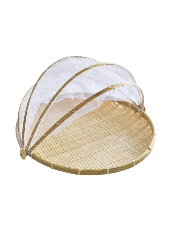 

Dubai Gallery Bamboo Food Serving Basket, Beige