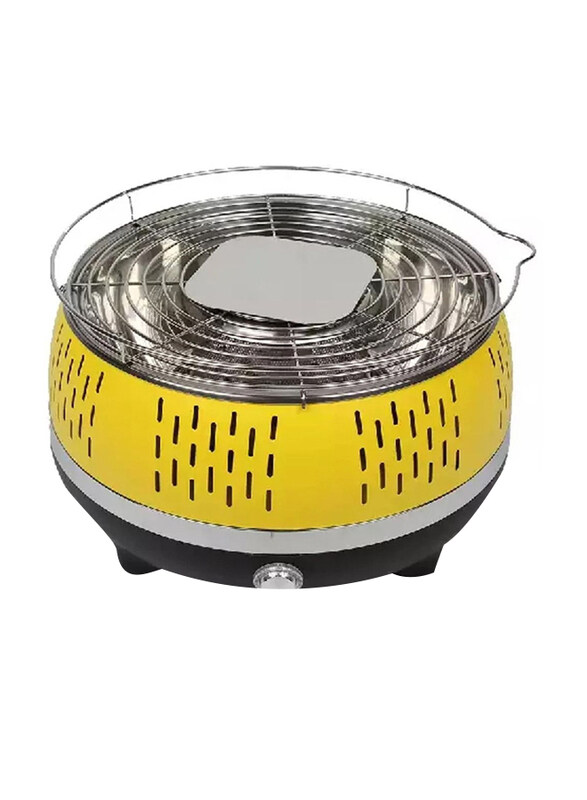 

DubaiGallery Cool Touch Portable Barbecue Charcoal Grill, Yellow