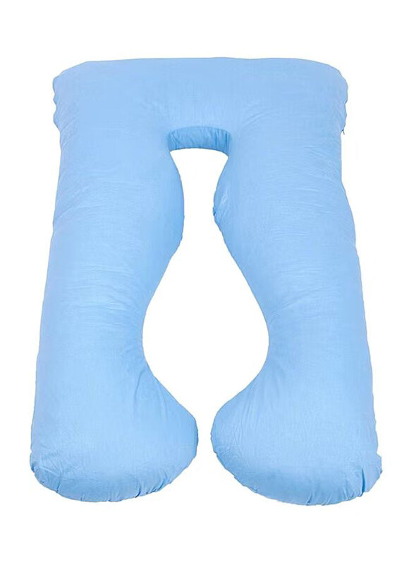 

Generic U-Shaped Maternity Cotton Pillow, Blue