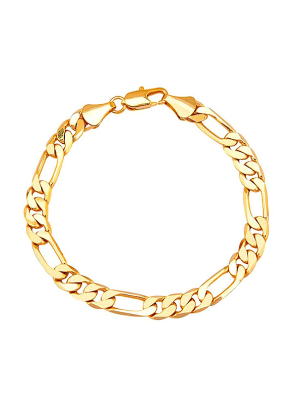 

Shining Jewel Italian Imported Fine Gold Plated Link Bracelet, Gold