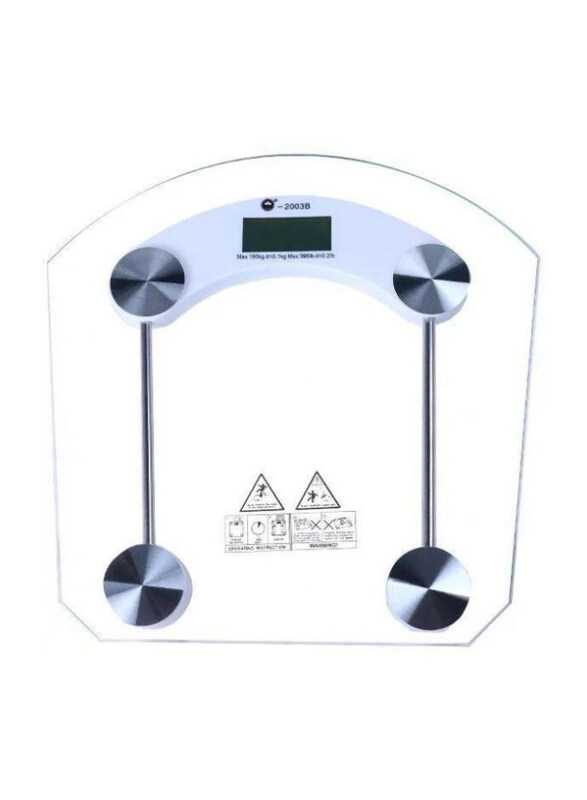 

Generic Tempered Glass Digital Bathroom Scale, 2724999011707, Multicolour