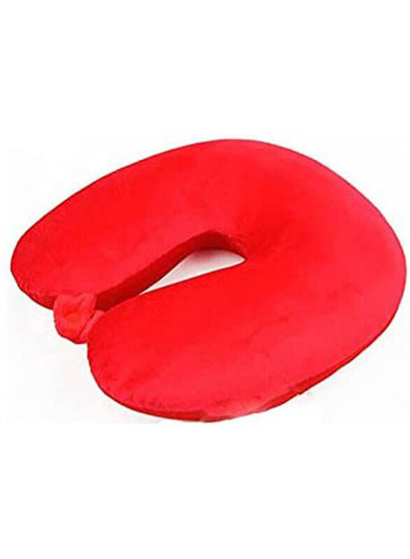 

Generic Memory Foam Travel Neck Support Pillow, Red