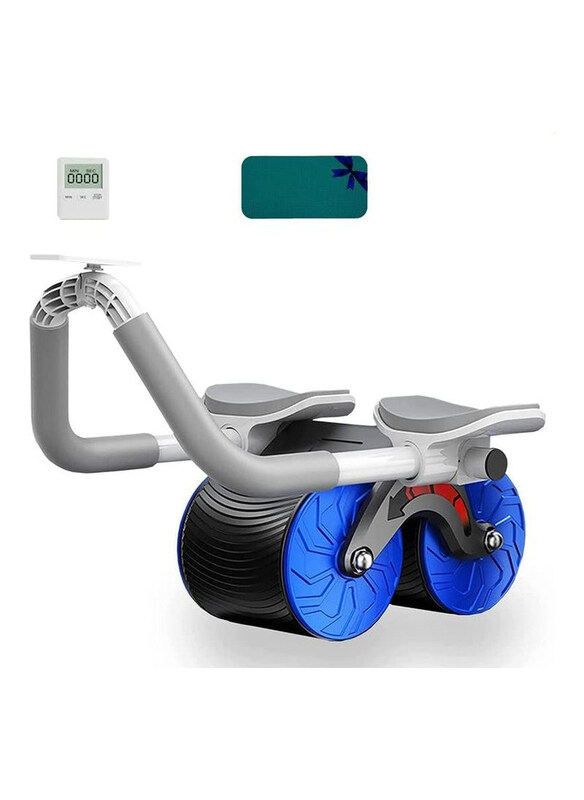 

DubaiGallery Elbow Support Unisex Automatic Rebound Abdominal Wheel Ab Roller, Blue