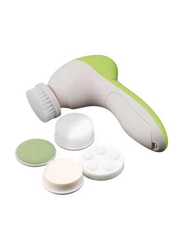 

Generic 5-In-1 Facial Cleansing Massage Tool, White/Green