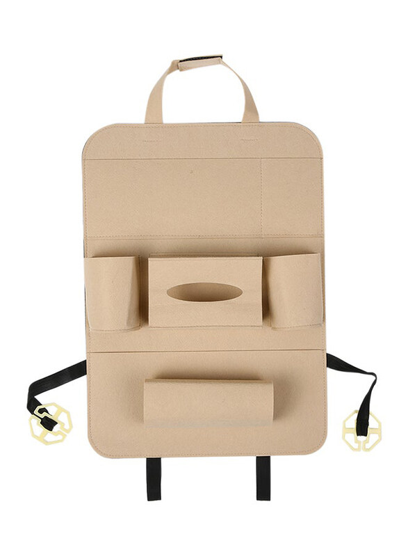 

Generic Car Back Seat Organizer, QV7F299, Beige