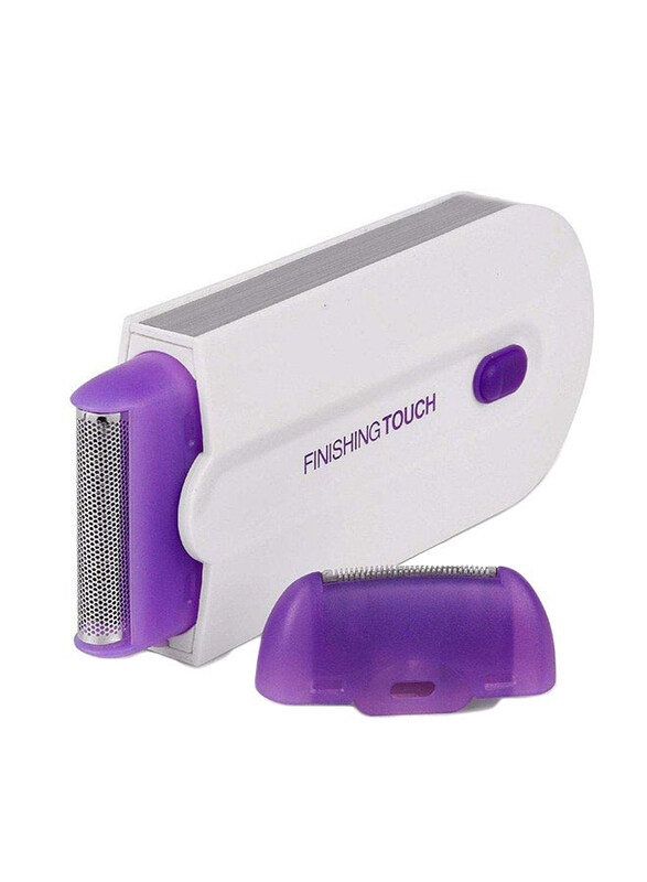 

Hemiza Rechargeable Hair Remover Trimmer Shaver, White/Purple