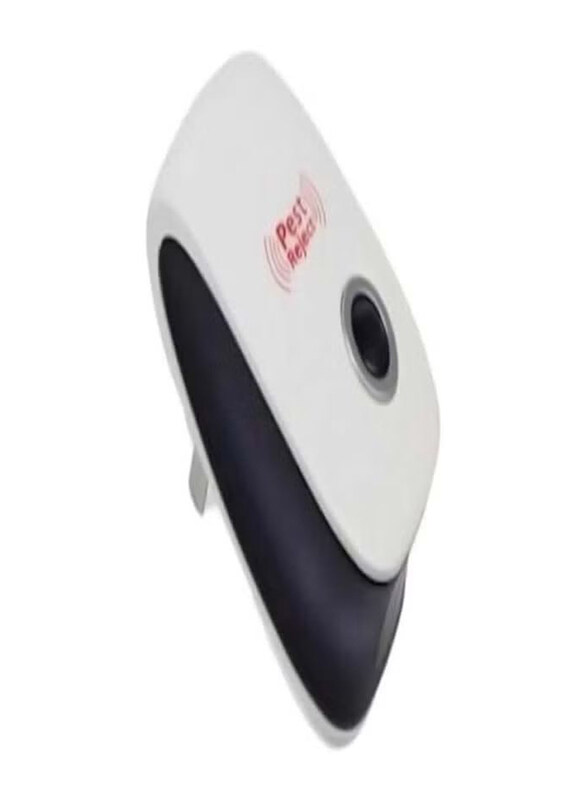 

Pest Reject Electronic Ultrasonic Rodent Repellent, White/Black