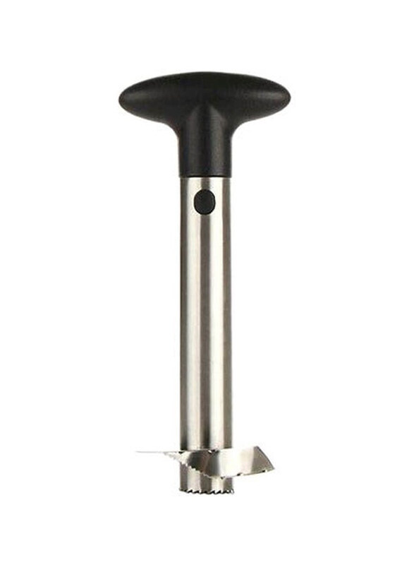 

Generic Stainless-Steel Pineapple Corer, Silver/Black