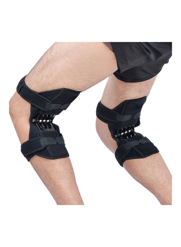 

Generic 2-Piece Knee Booster Pad for Sport/Climbing/Running, Y11459-KM, Black