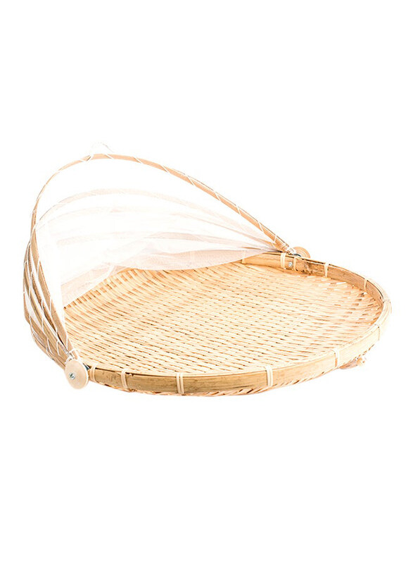 

Generic Food Cover with Base, 20cm, Beige