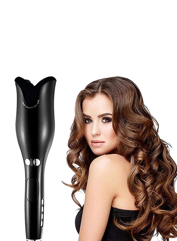 

Generic Automatic Ceramic Rotating Hair Curler, Black
