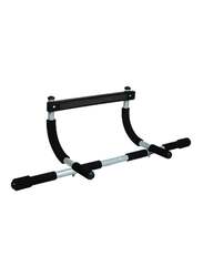 Steel Upper Body Workout Bar, Black/Silver