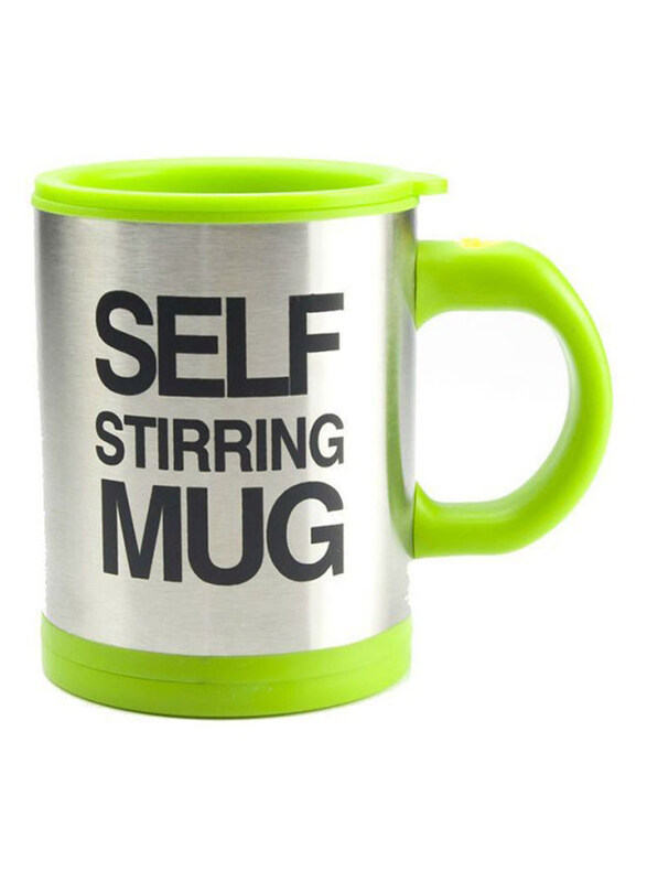 

Generic Standard Self Stirring Mug, Green/Silver