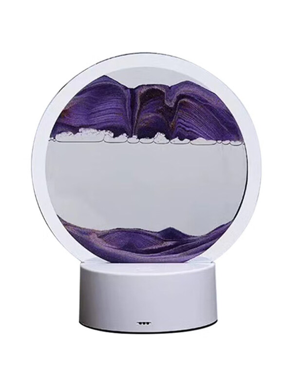 

Generic 3D Dynamic Sand Art Liquid Motion Earth Table Lamp, Purple