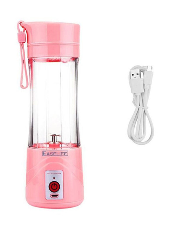 

Shasshka 380ml Electric Blender, 2977, Pink/Clear