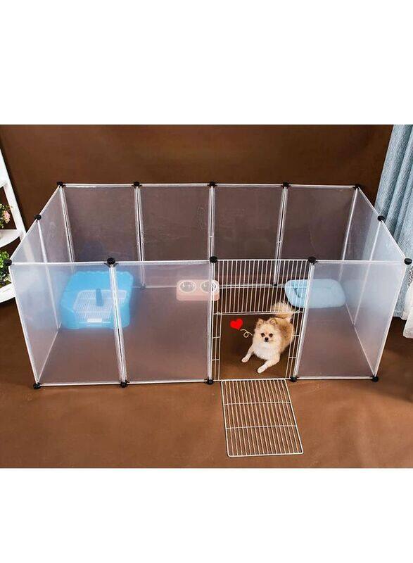 

Generic Portative Durable Plastic Solid Pets Cage, Transparent