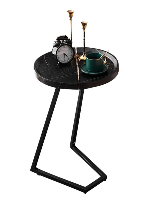 

DubaiGallery Wooden Unique Design Side Table, Black