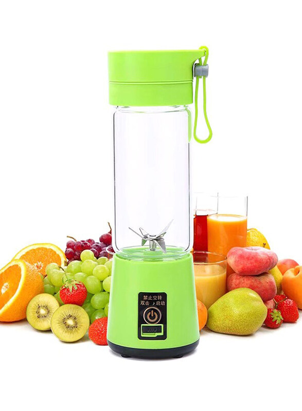 

Generic Qihui Double Blade Portable Mini Juicer, HQ10, Green