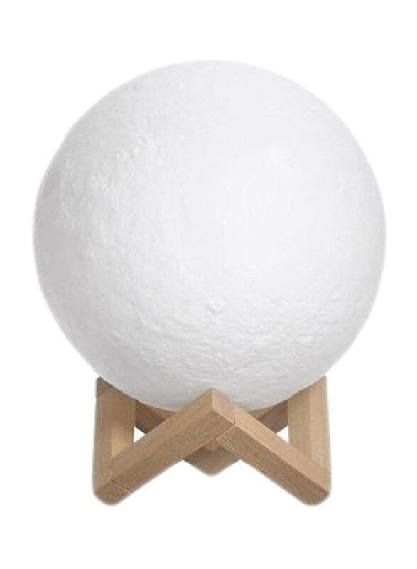 

Generic 3D Moon Shaped Night Lamp, White