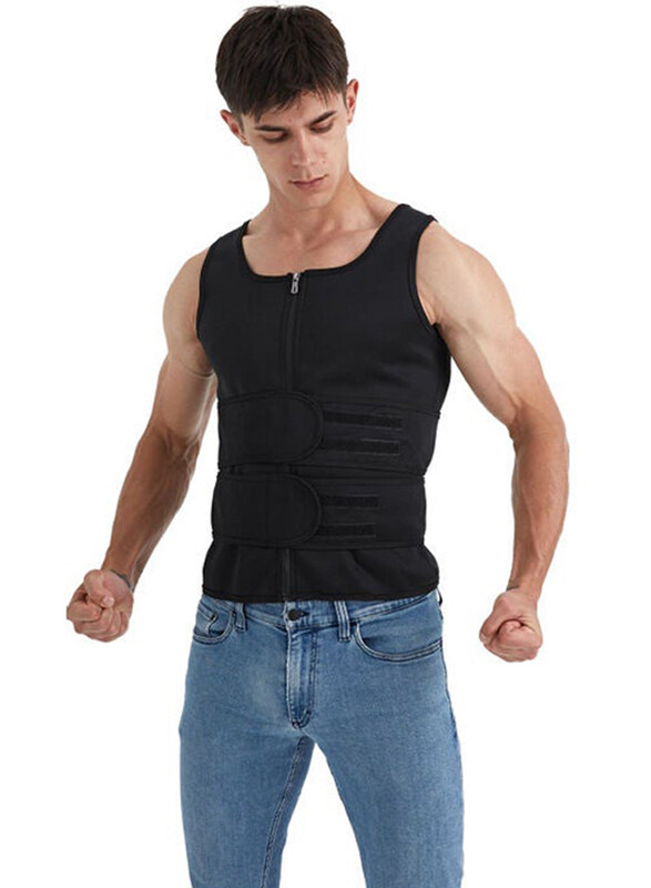 

Generic Men's Sports Abdomen Corset, 1 Piece, Black