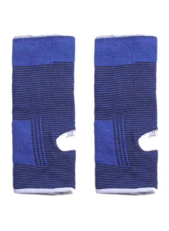 

Generic Ankle Support Sleeve with Open Heel, 2 Pieces, Blue