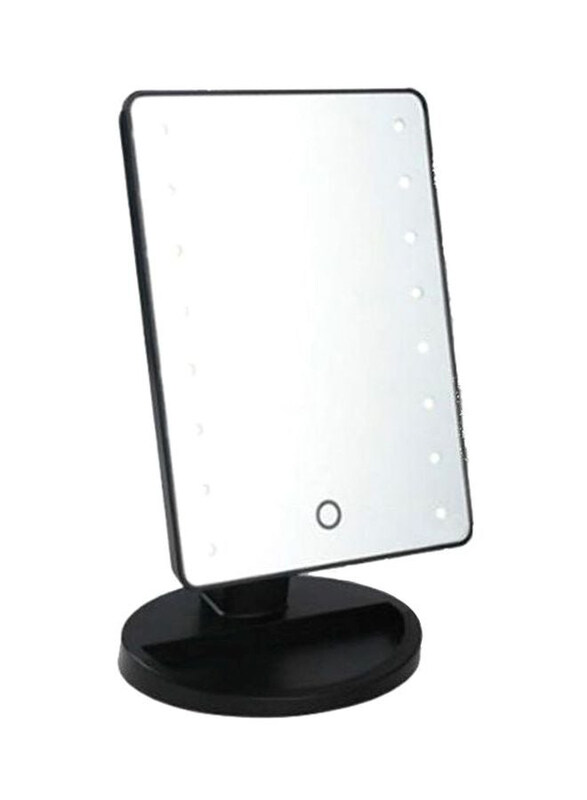 

Generic Makeup Mirror with LED Lights, Black