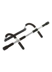 Iron Upper Body Workout Bar, Black/Silver