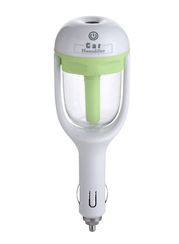 

Generic Portable Mini Car Humidifier, White/Green, 50ml