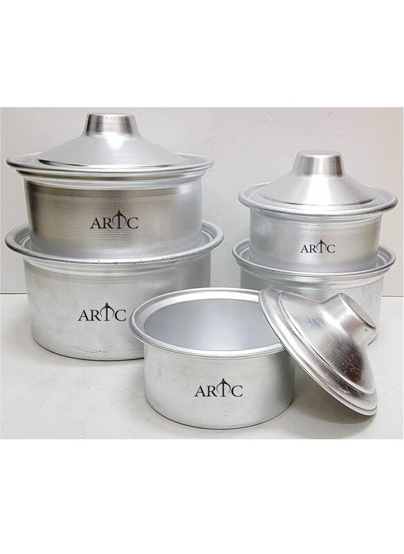 

Artc 10-Piece Aluminum Cookware Set, Silver