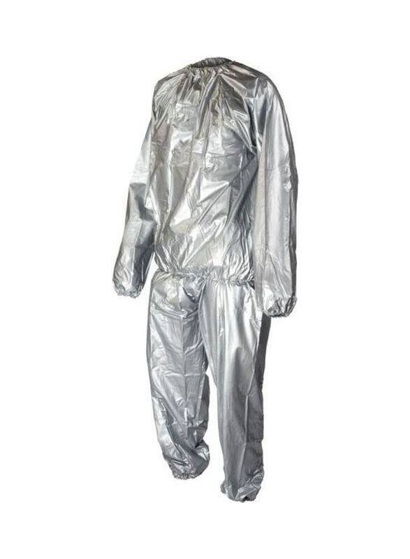 

Generic Slimming And Fat Dissolving PVC Sauna Suit, Medium, Silver