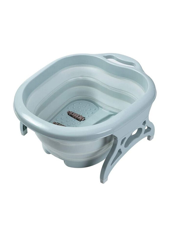 

Aiwanto Collapsible Foot Soaking Bath Basin with Massage Roller, Blue