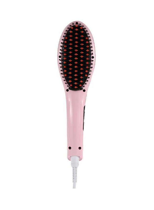 

Generic Electric Hair Straightening Brush, Pink