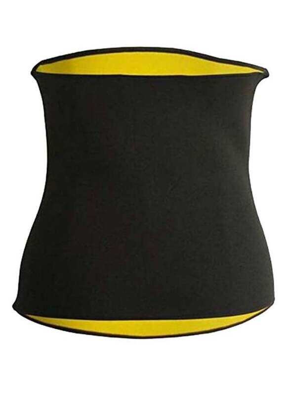 

Generic Hot Slimming Waist Trimmer Belt, Black/Yellow