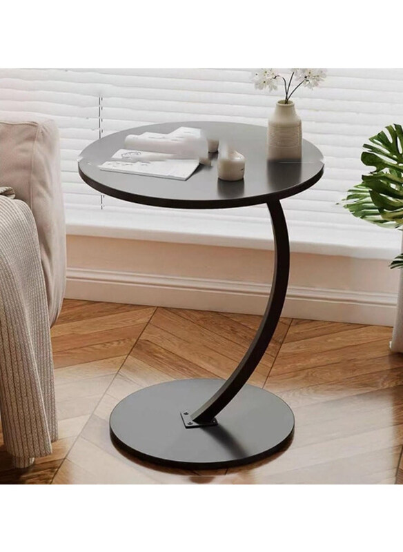 

DubaiGallery C-Shaped Couch Table, Black