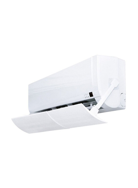 

Dubaigallery Adjustable Anti Direct Air Conditioner Wind Deflector, White