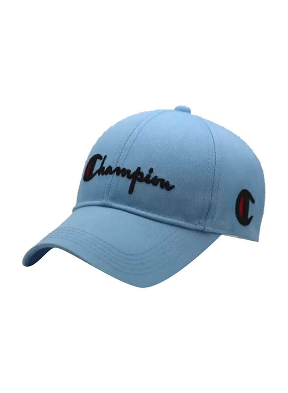 

Champion Embroidered "Champion" Letter Sports Cap Unisex, Blue