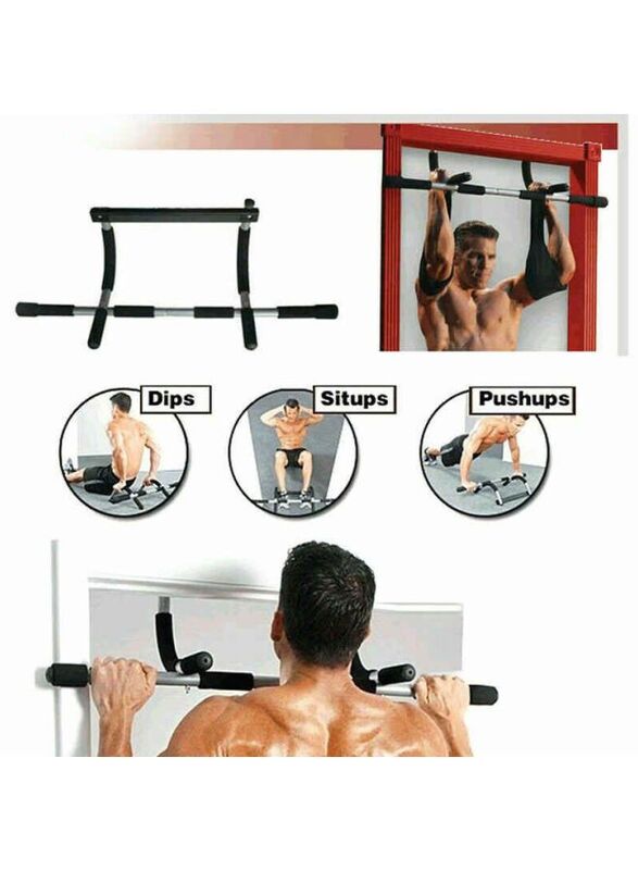 Iron Gym Total Upper Body Workout Pull-Up Bar, Black/Silver