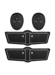 Electric Arm Muscle Belt Toner Fitness Trainer Pad, 2 Pieces, Black