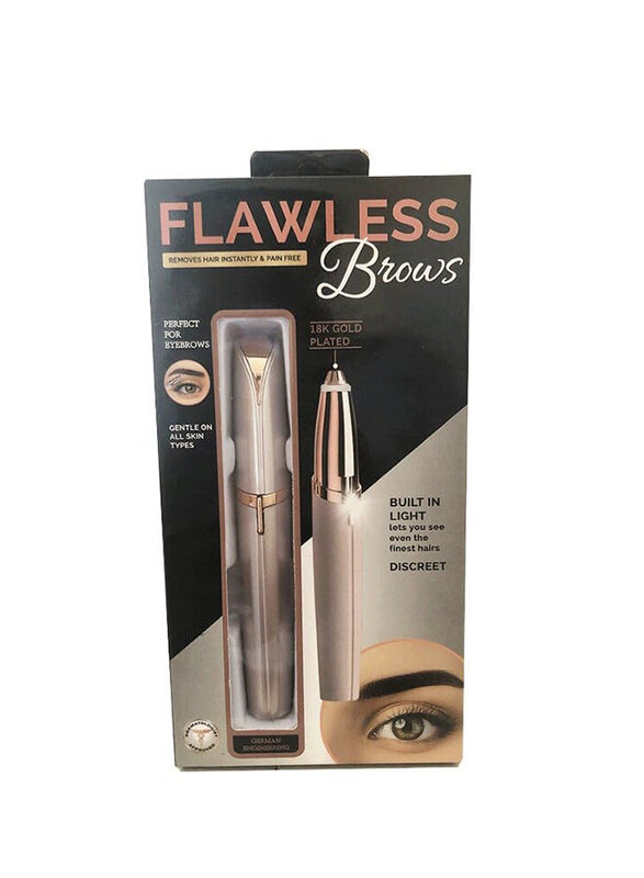 

Generic Flawless Eyebrow Hair Remover, 25cm, Silver/Gold