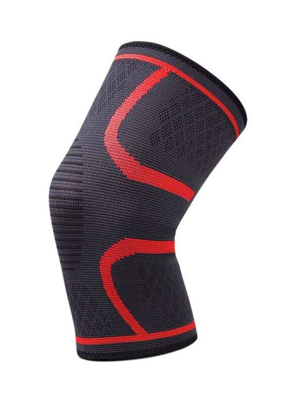 

Generic Knitted Knee Pad, Small, 2 Piece, Black/Red