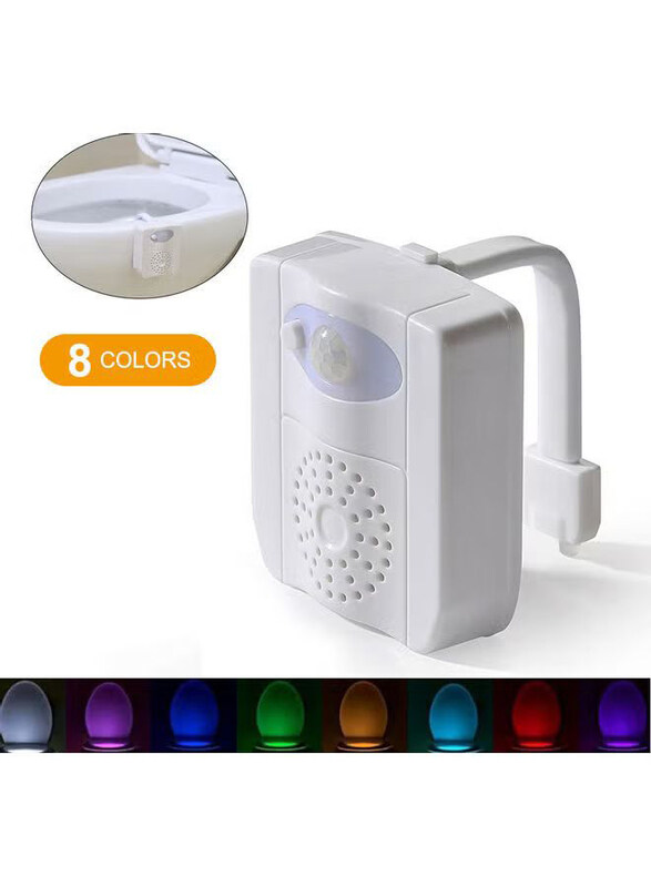 

Generic Body Motion Activated Toilet Night Light, White