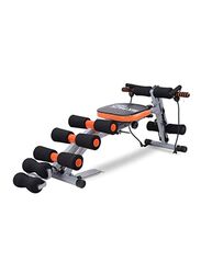 Six Pack Care Abdominal Machine, 104 x 35 x 89cm, Black/Orange