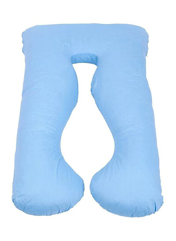

Generic U-Shaped Maternity Cotton Pillow, Blue