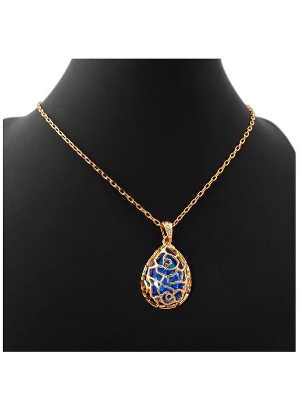 

Generic Waterdrop Crystal Necklace, Gold