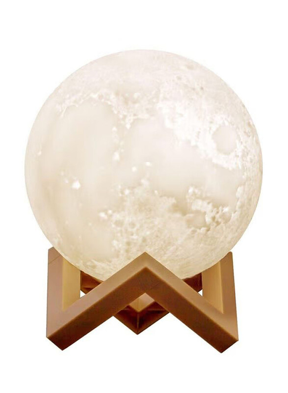 

Generic 3D LED Moon Night Table Lamp, White