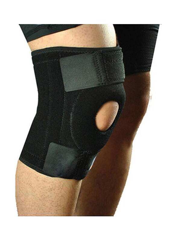 

Generic Kneepad Patella Sports 4 Springs Brace Support Protector Guard Stabilizer, 20 x 10 x 20cm, Black