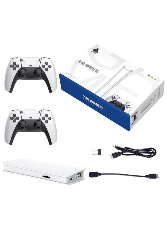 

DubaiGallery 2.4G M15 Game Stick Console, With 2 Controllers, White/Black