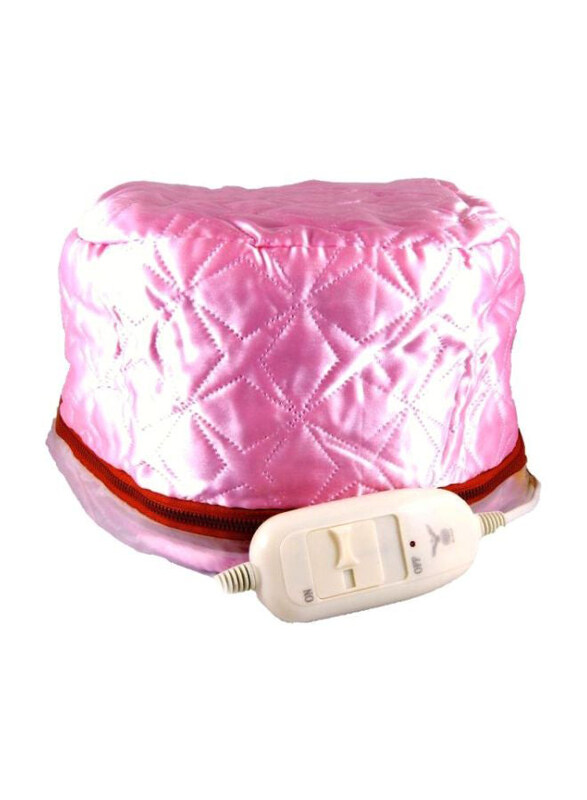 

Generic Deep Conditioning Heating Hair Cap for All Hair Types, Pink/Red